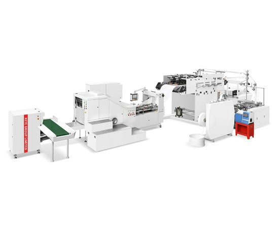 Máquina fabricadora de bolsas de papel