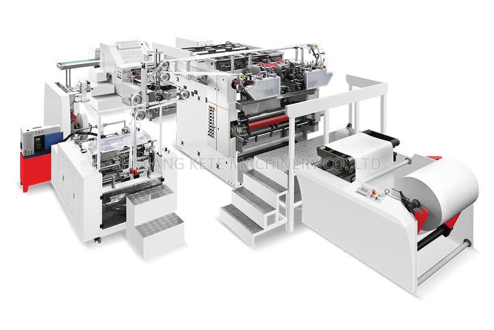 macchina per la produzione di sacchetti di carta completamente automatica