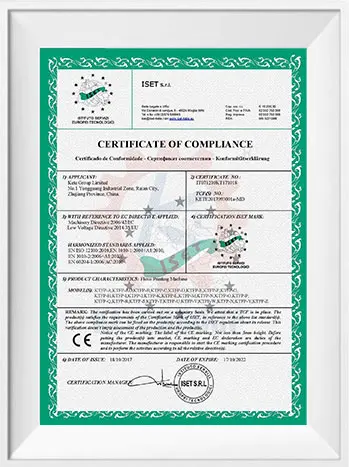 KETE Wine Capsule Machine CE Certification