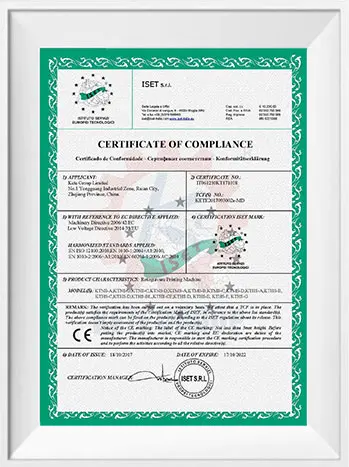 KETE Wine Capsule Machine CE Certification3